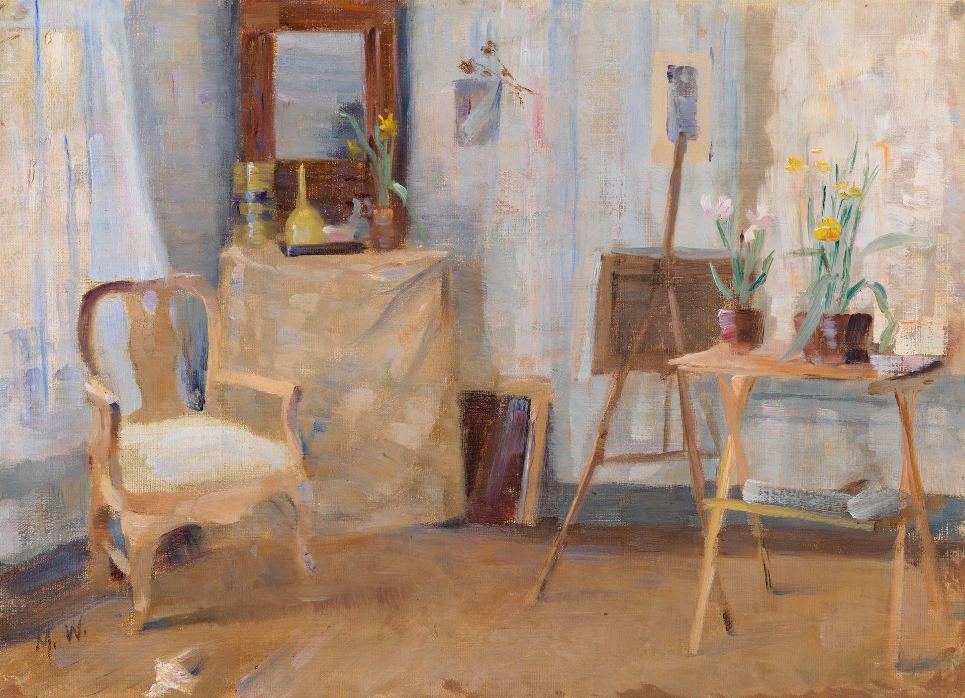 Dans l’atelier, Maria Wiik, 1880–1889