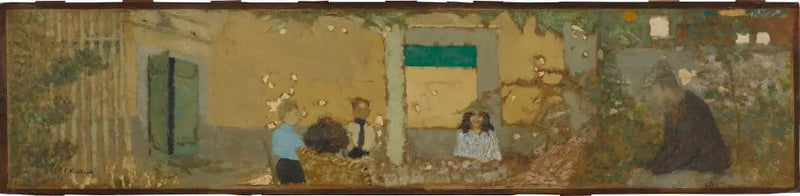 ในสวนที่บ้าน Vallotton - Édouard Vuillard