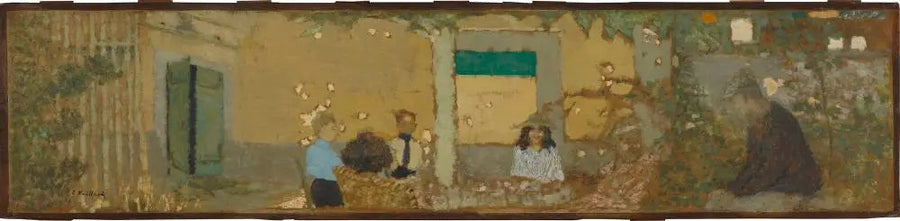 ในสวนที่บ้าน Vallotton - Édouard Vuillard