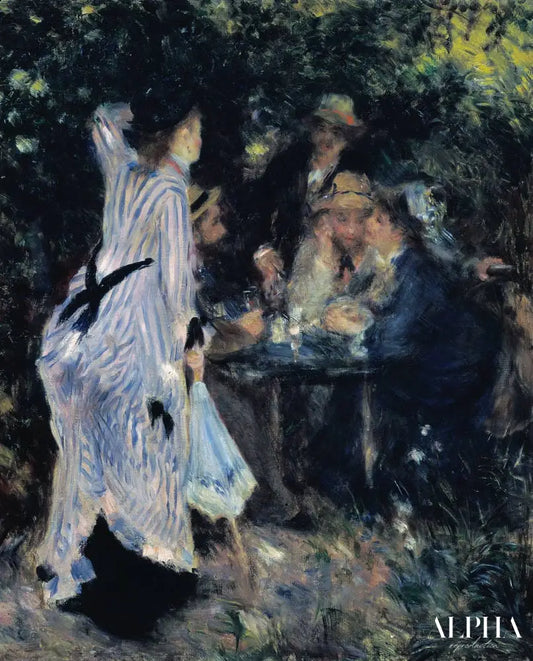 Dans le jardin, ou sous les arbres du Moulin de la Galette de Pierre-Auguste Renoir - Reproductions de tableaux et peintures haut de gamme