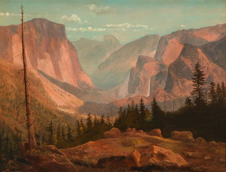 Dans les montagnes de la Sierra Nevada - Albert Bierstadt image 1 copie de tableau peinte à la main