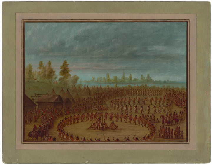 Danse de guerre des Apachees - George Catlin