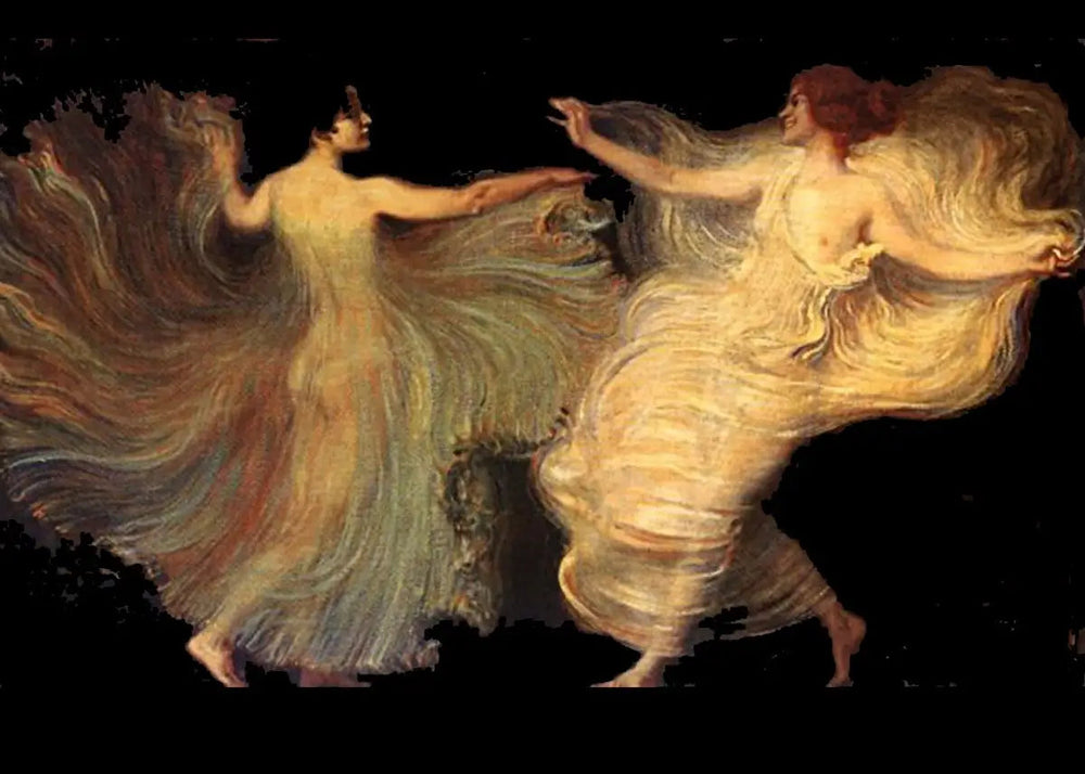 Reproduction du tableau « Danseurs - Franz Von Stuck » par Alpha Reproduction en peinture à l’huile