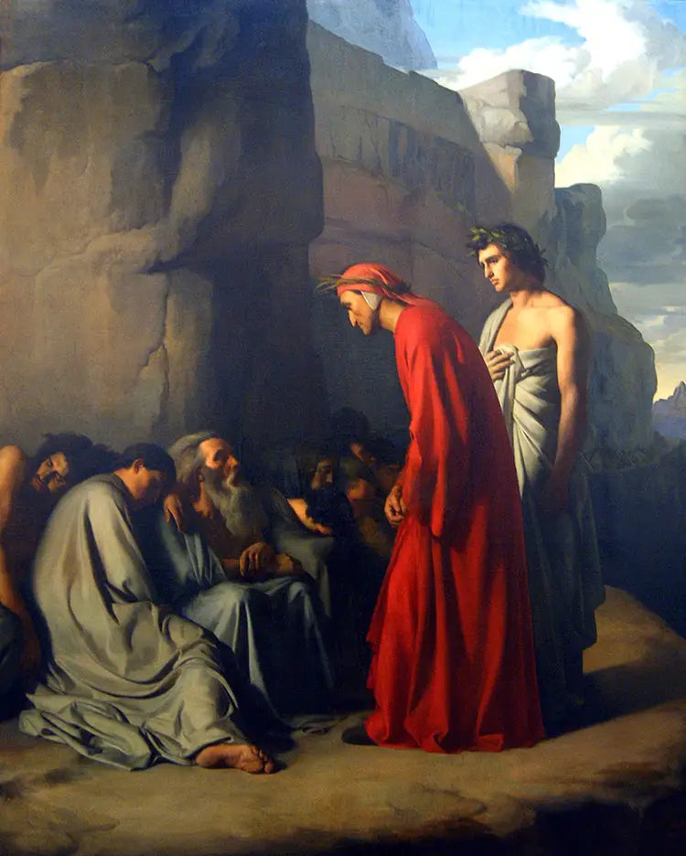 Dante aux enfers - Hippolyte Flandrin - Alpha Reproduction