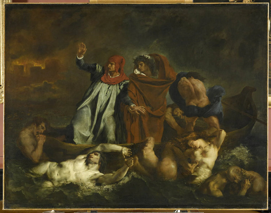Dante et Virgile, dit aussi La barque de Dante - Eugène Delacroix