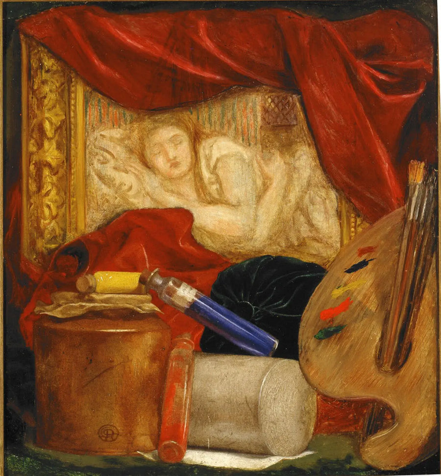 Bottles, peinture de Dante Gabriel Rossetti