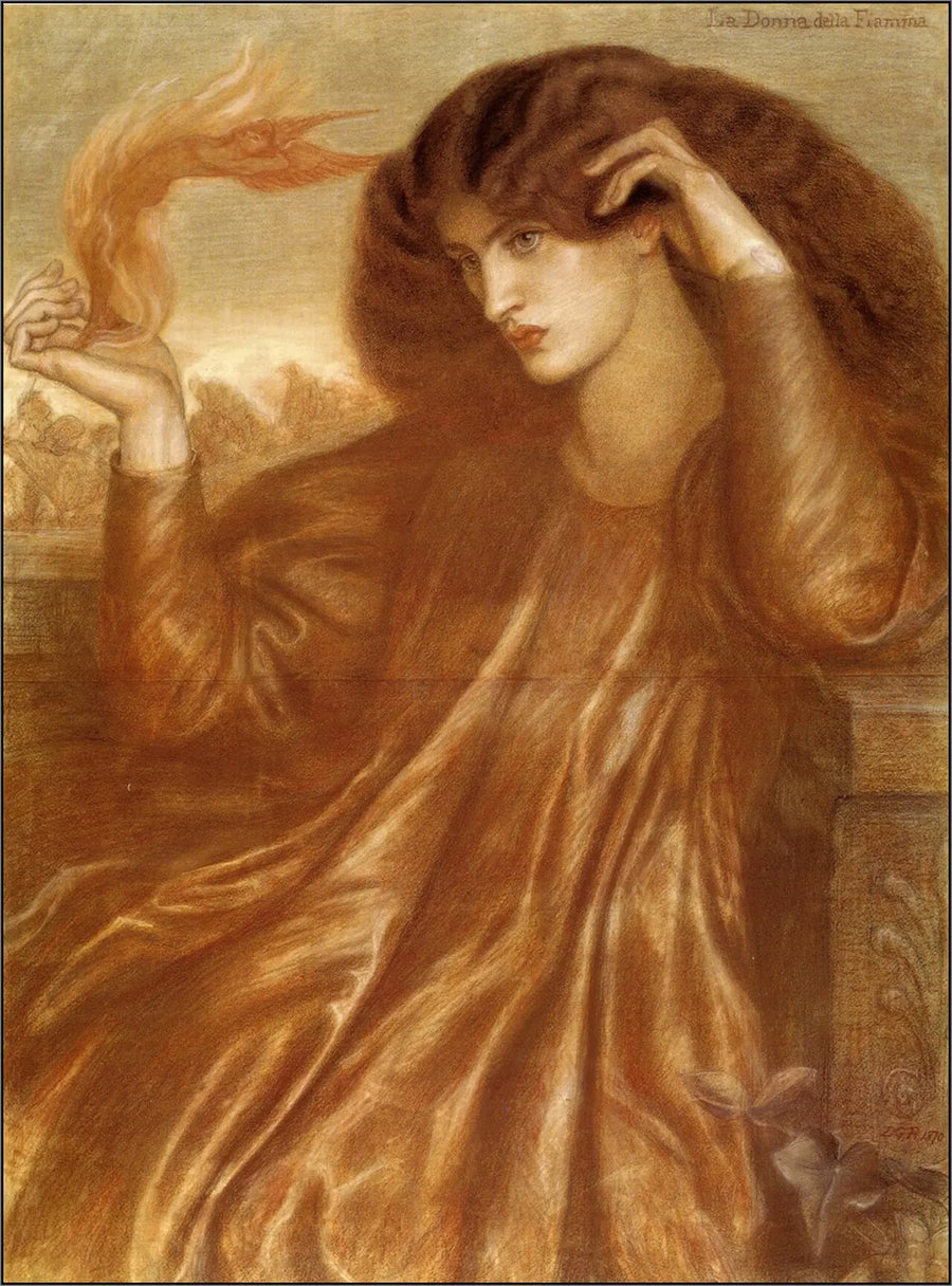 La Donna della Fiamma, peinture de Dante Gabriel Rossetti