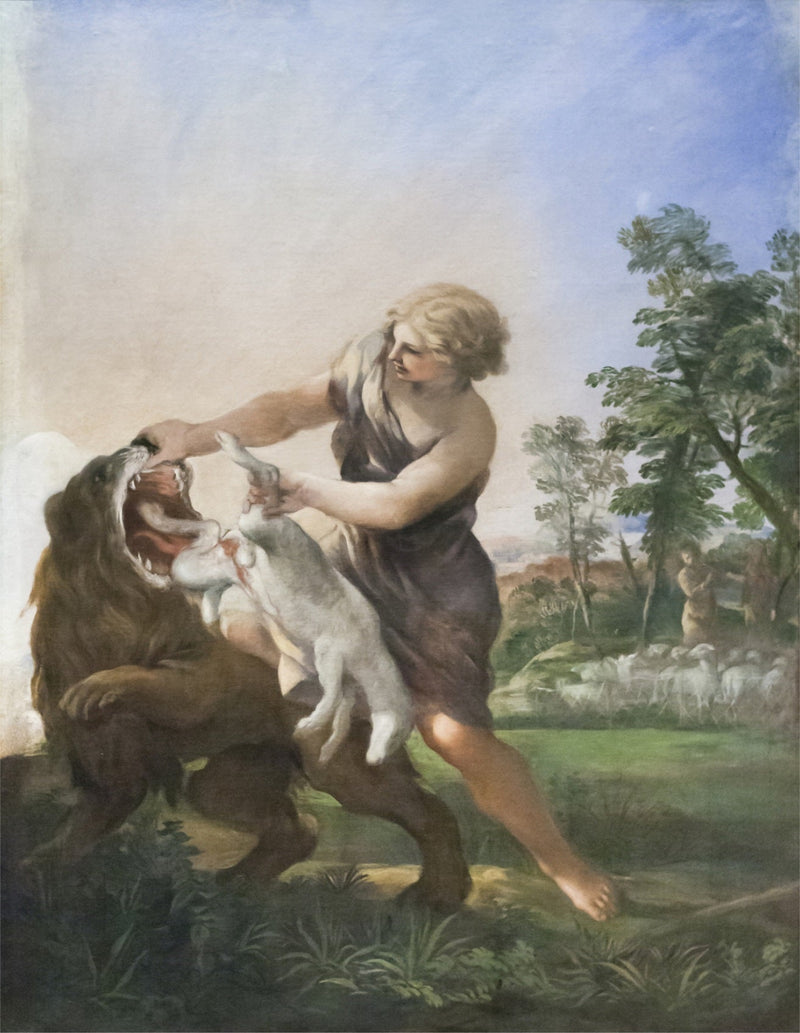 David tuant le lion - Pietro da Cortona
นักเดวิดกำลังฆ่าสิงโต - ปีเอโตร ดา คอร์โตนา