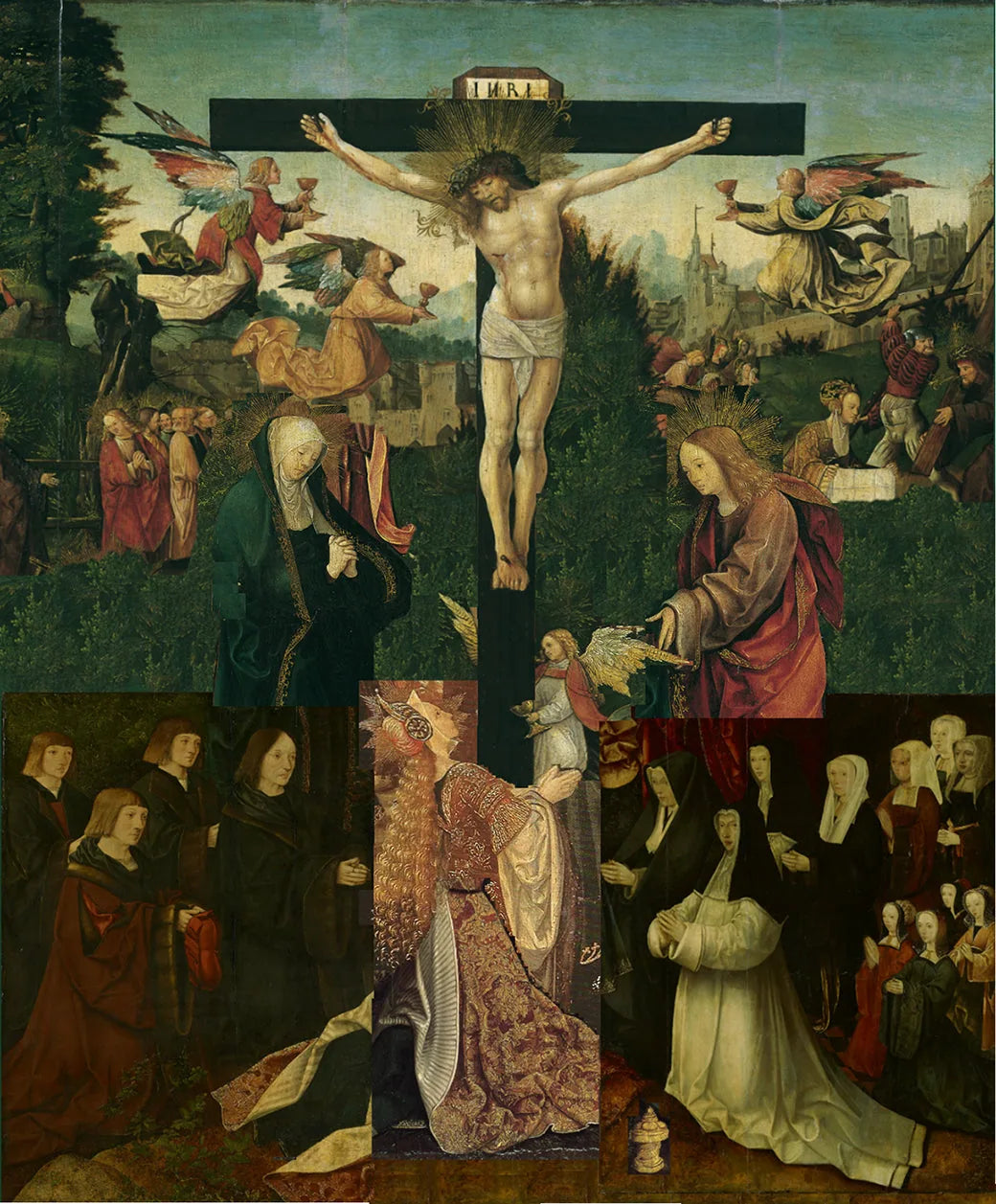 De familie Korsgen Elbertsen - Jacob Cornelisz van Oostsanen image 1 reproduction d’œuvre d’art à l’huile