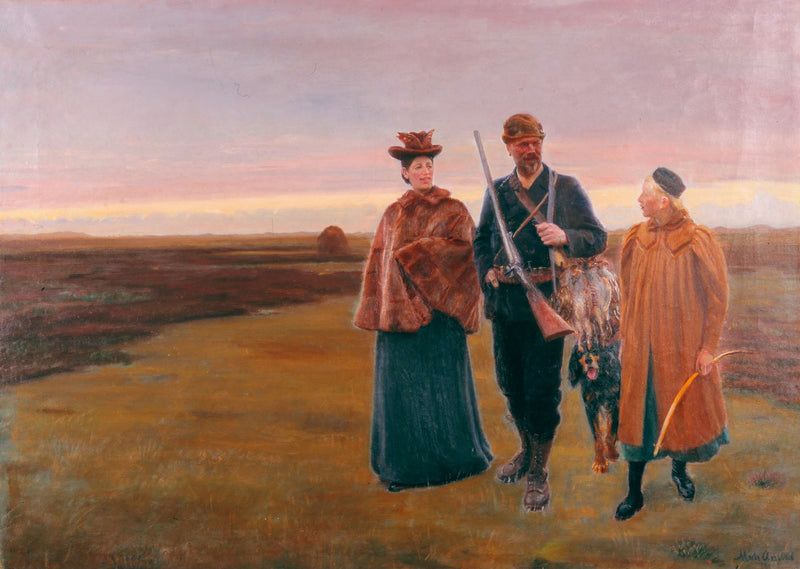 De retour du tournage. - Michael Peter Ancher