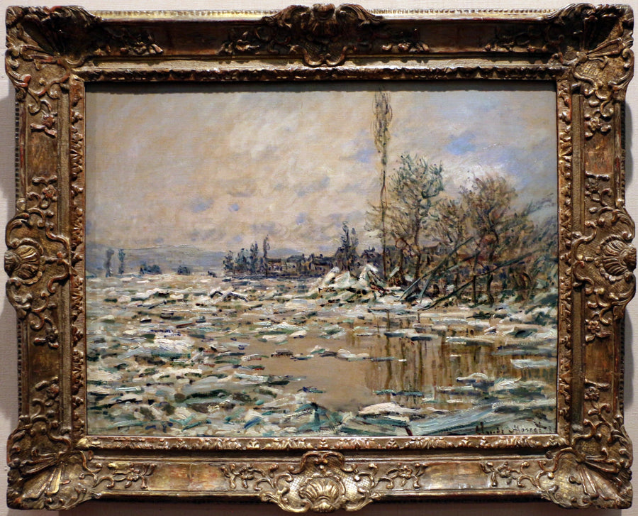 The Debacle สภาพอากาศสีเทา W560 - Claude Monet