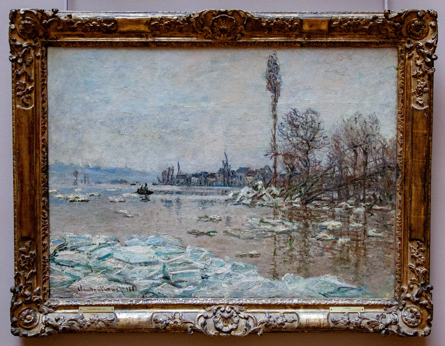La Débâcle à Vétheuil avec vue sur Lavacourt W561 par Claude Monet, Palais des Beaux-Arts de Lille