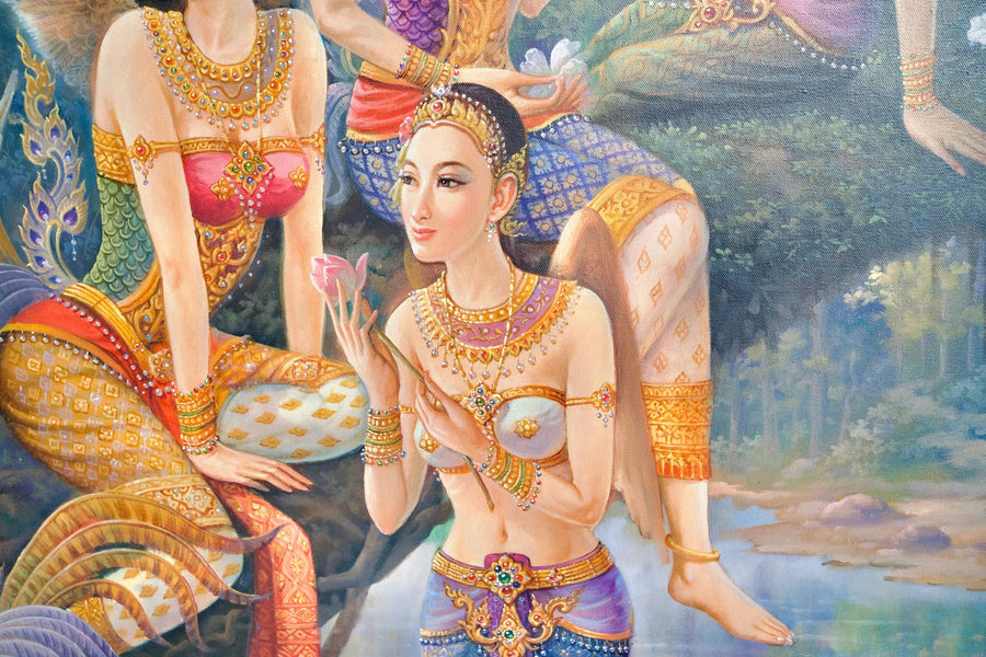 เทพธิดากินรี  | 170 x 120 ซม.