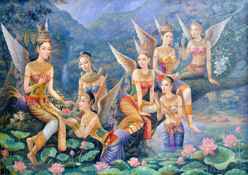 เทพธิดากินรี  | 170 x 120 ซม.
