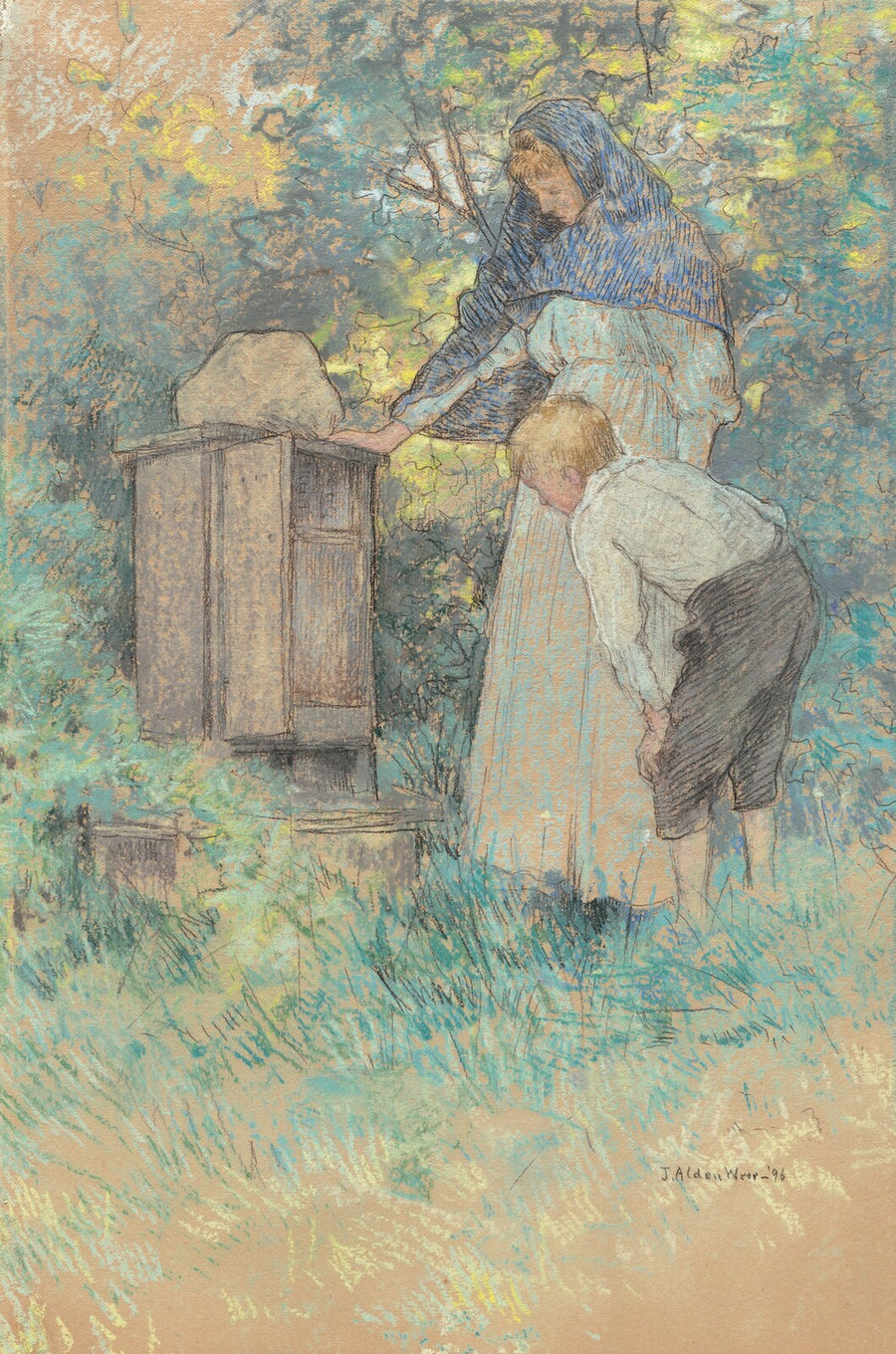 Watching the Bees - Julian Alden Weir