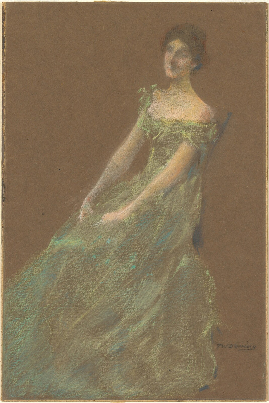 The Green Dress - Thomas Wilmer Dewing