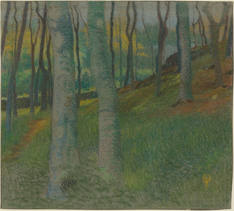 Wooded Landscape - Lucien Ott