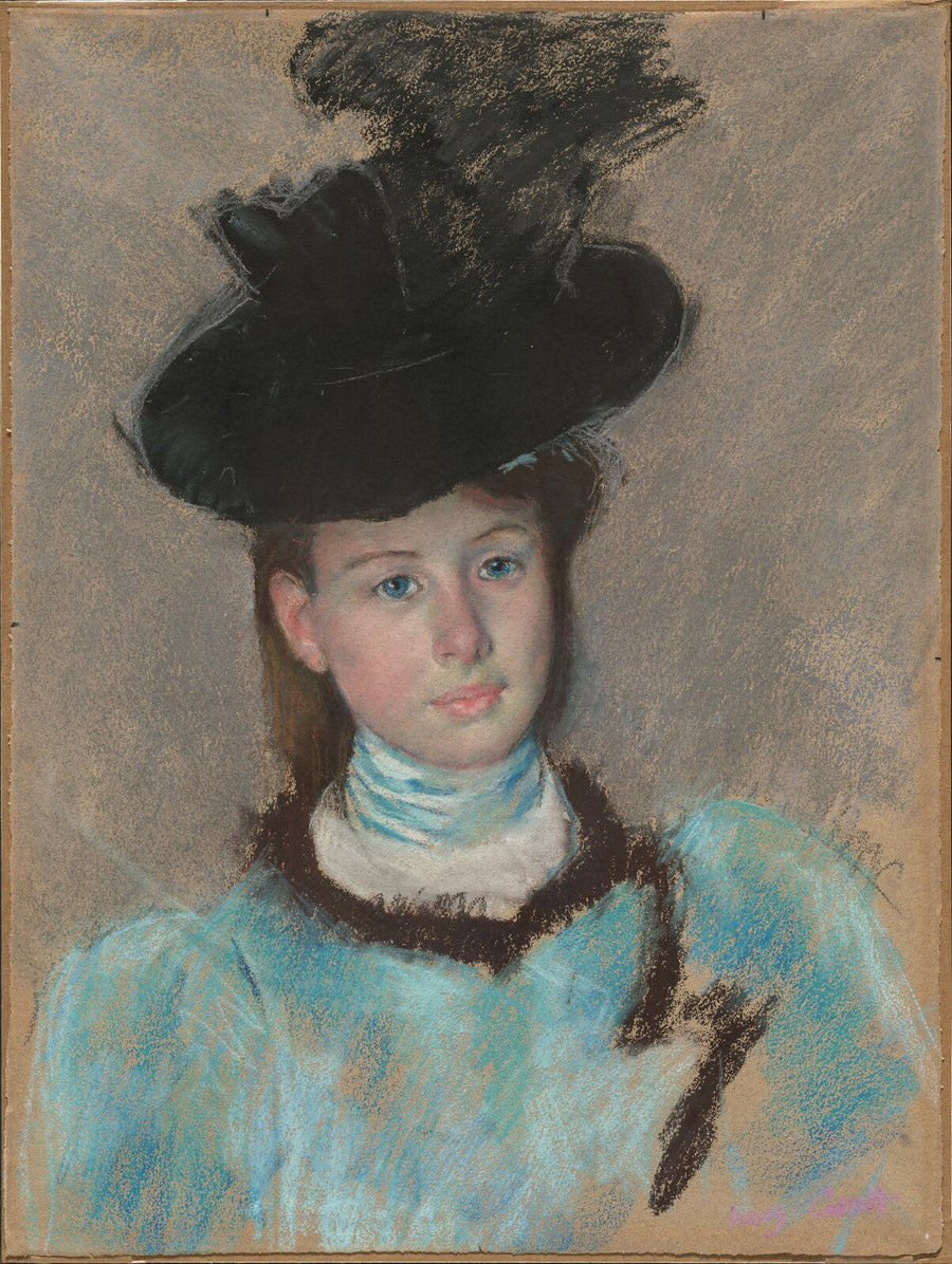 The Black Hat, Mary Cassatt, c. 1890 — pastel, National Gallery of Art