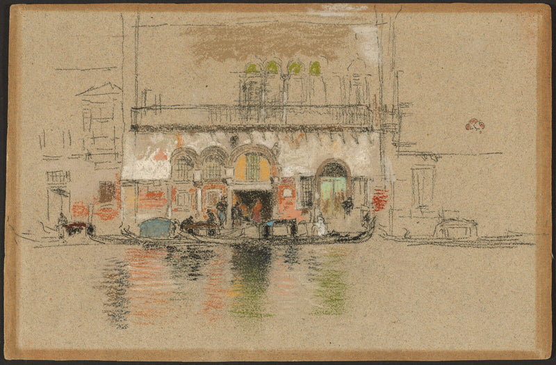 The Palace; white and pink - James McNeill Whistler