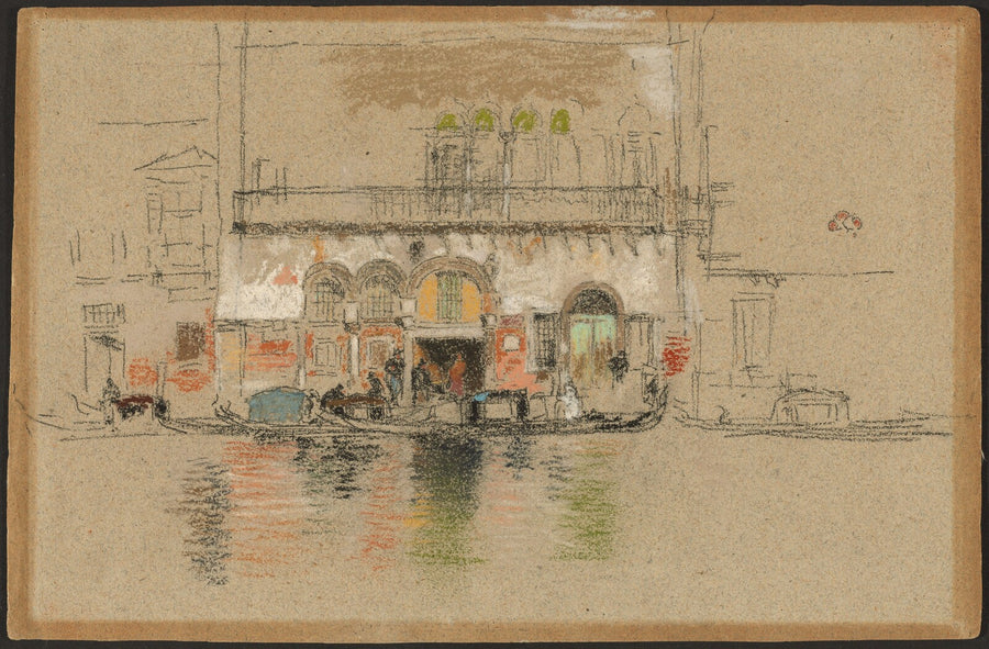 The Palace; white and pink - James McNeill Whistler
