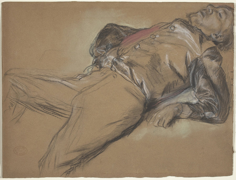 Le Jockey tombé, étude vers 1866 – Edgar Degas
