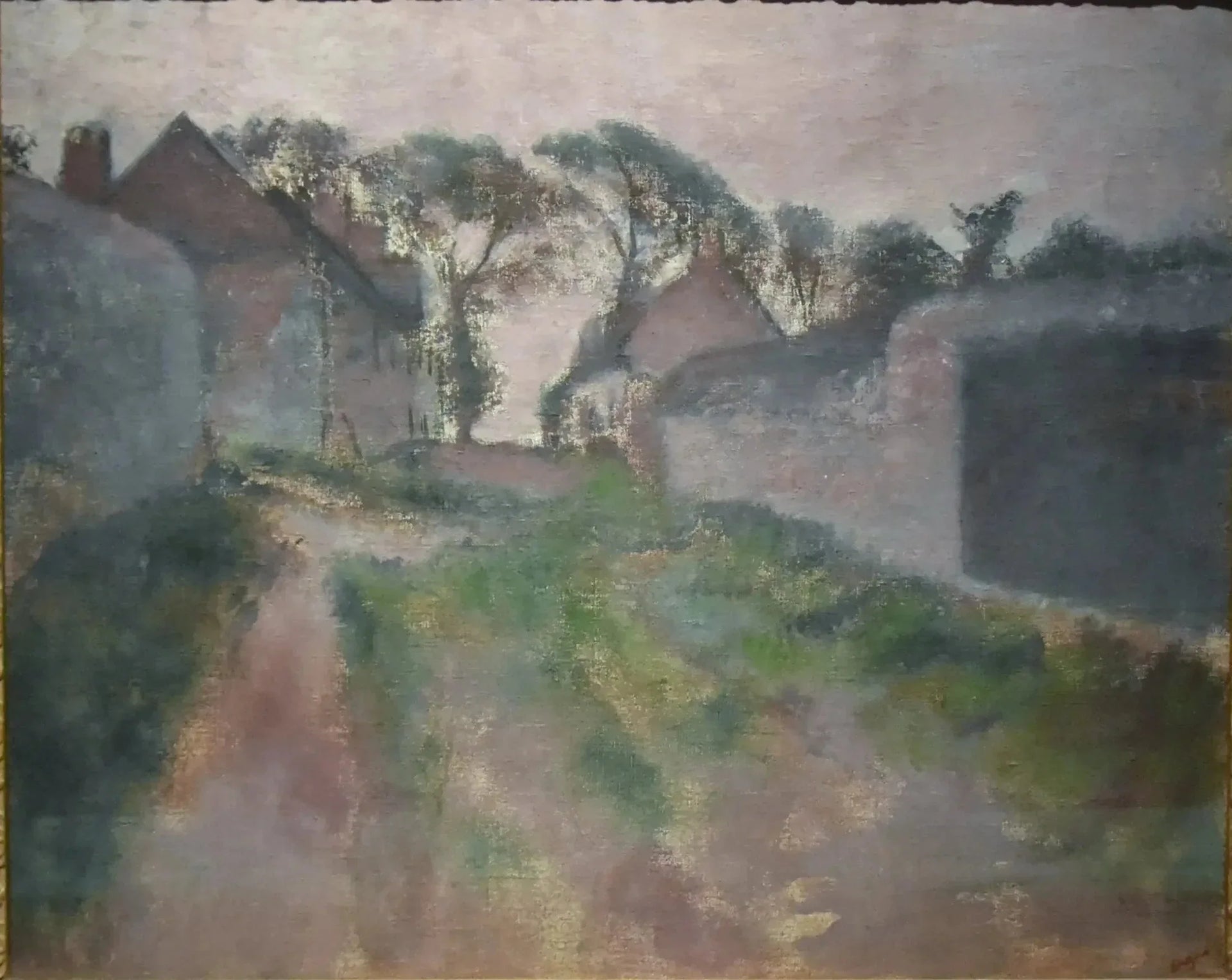 Rue du village de Saint-Valery-sur-Somme par Edgar Degas – reproduction peinture à l’huile sur toile