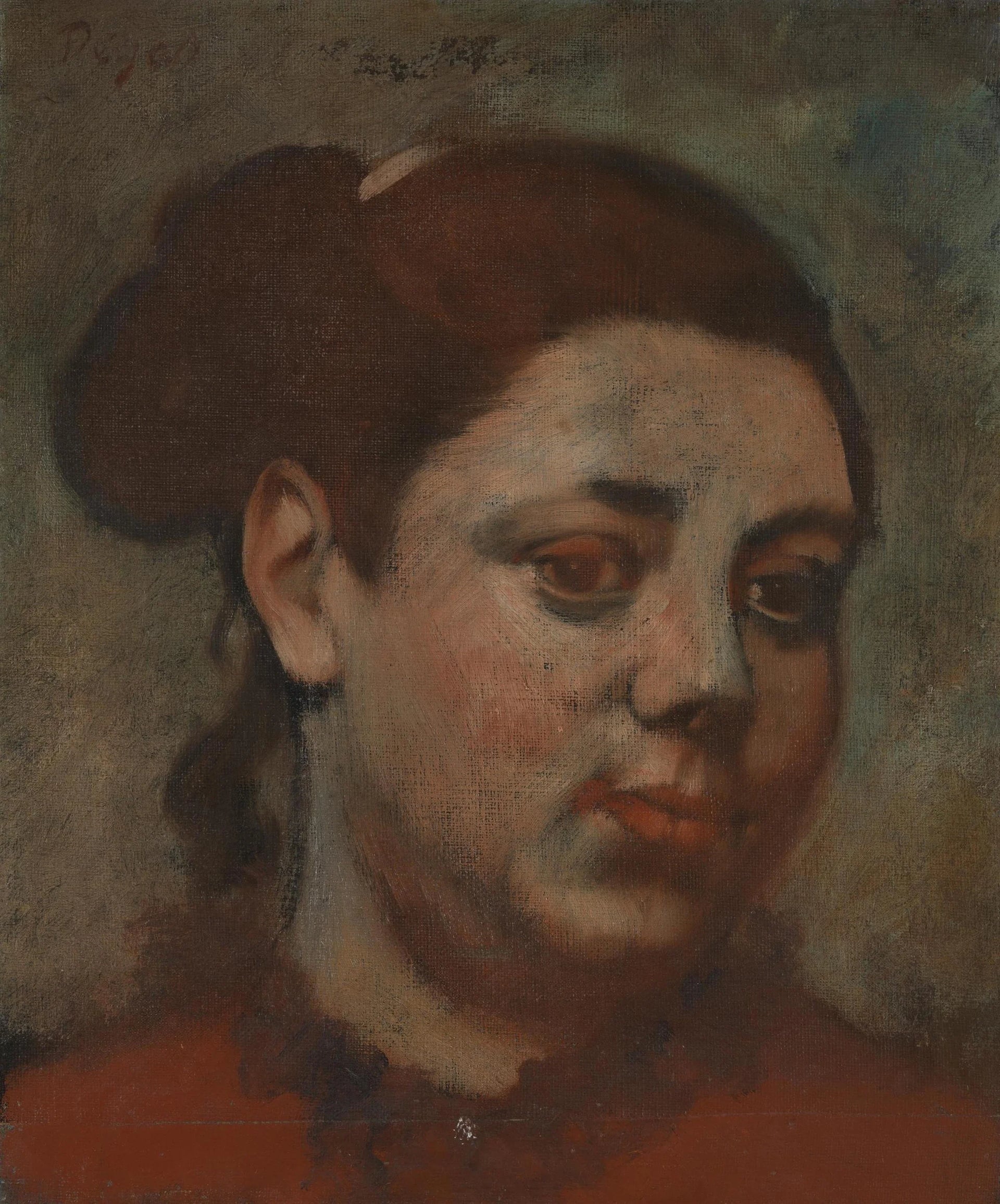 Tête de femme par Edgar Degas – reproduction peinture à l’huile sur toile