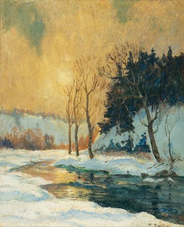 Dégel printanier, rivière Nord - Maurice Galbraith Cullen image 1 tableau peint à l’huile sur toile