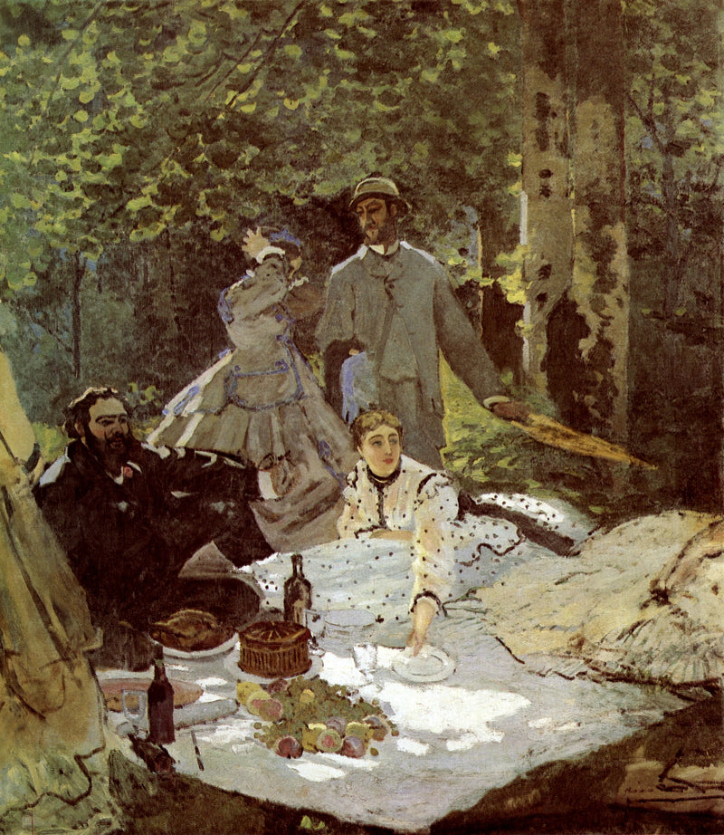 อาหารกลางวันบนหญ้า ส่วนกลาง W63/2 - Claude Monet