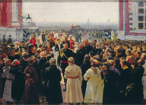 Délégation de voïgts devant Alexandre III - Ilya Repin
คณะทหารม้าหน้าพระเจ้าซาร์อเล็กซานเดอร์ที่ 3 - อิลยา เรพิน