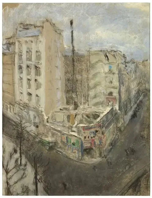 Démolition rue de Calais (60.1.3) - Édouard Vuillard image 1 copie de tableau peinte à la main