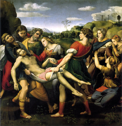 Reproduction du tableau « Déposition Borghèse - Raphaël Sanzio » par Alpha Reproduction en peinture à l’huile