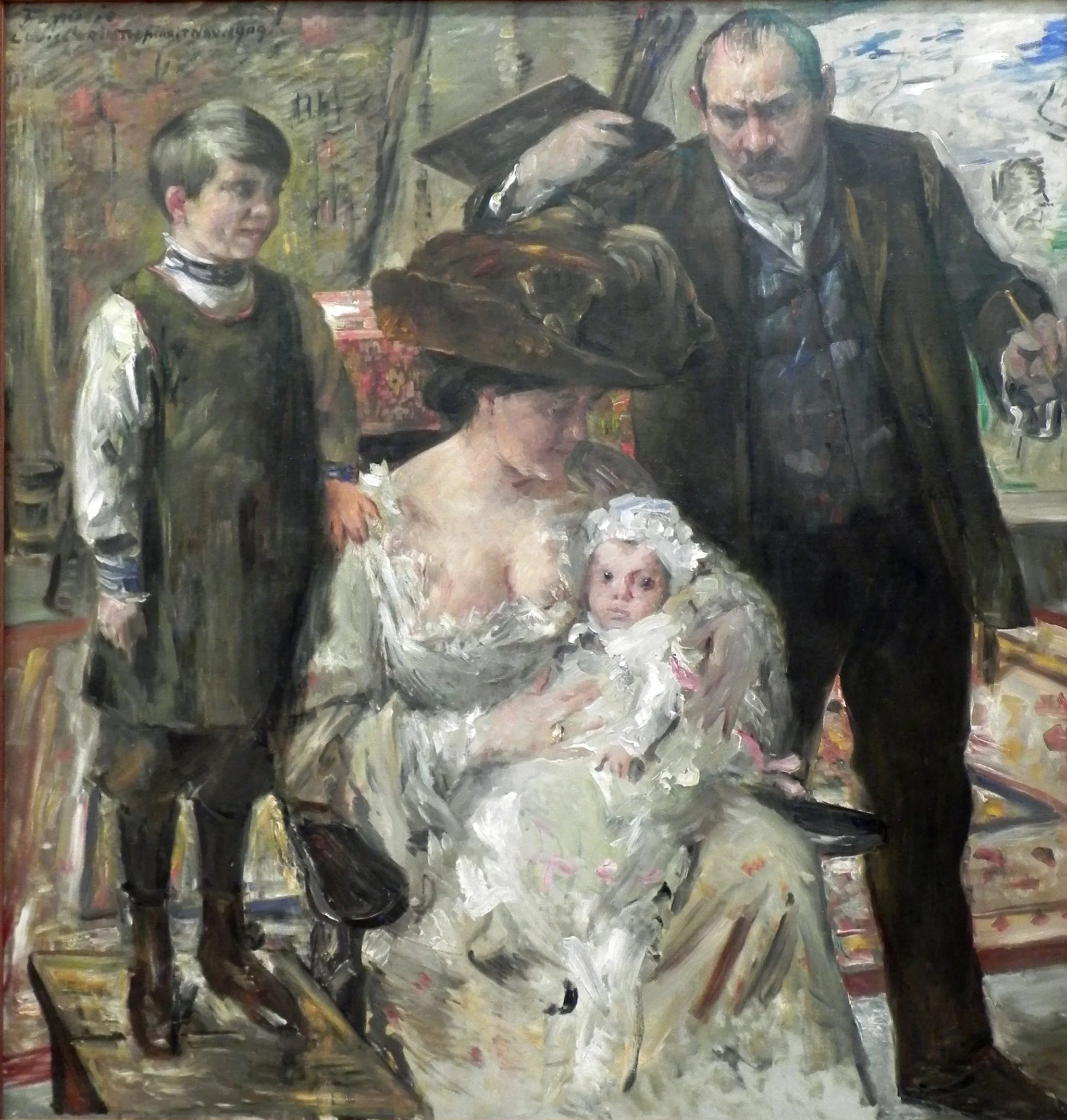 Der Künstler und seine Familie - Lovis Corinth image 1 reproduction réalisée par Alpha Reproduction