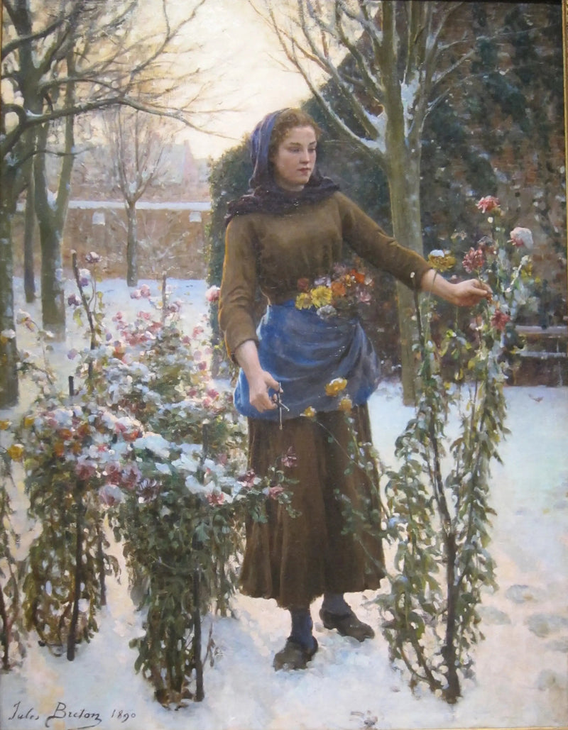 ดอกไม้ล่าสุด - Jules Breton
