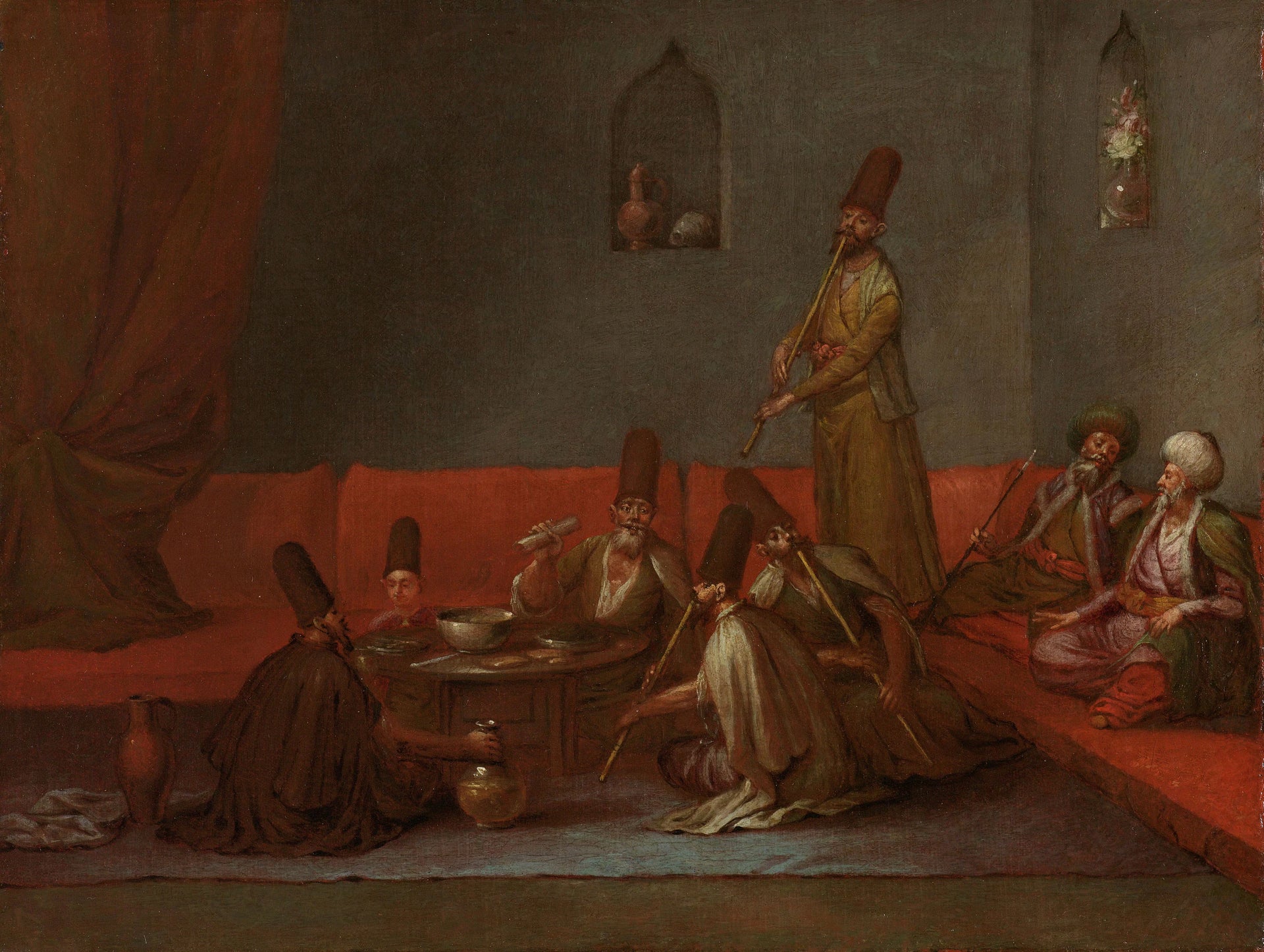Derviches prenant un repas - Jean-Baptiste van Mour