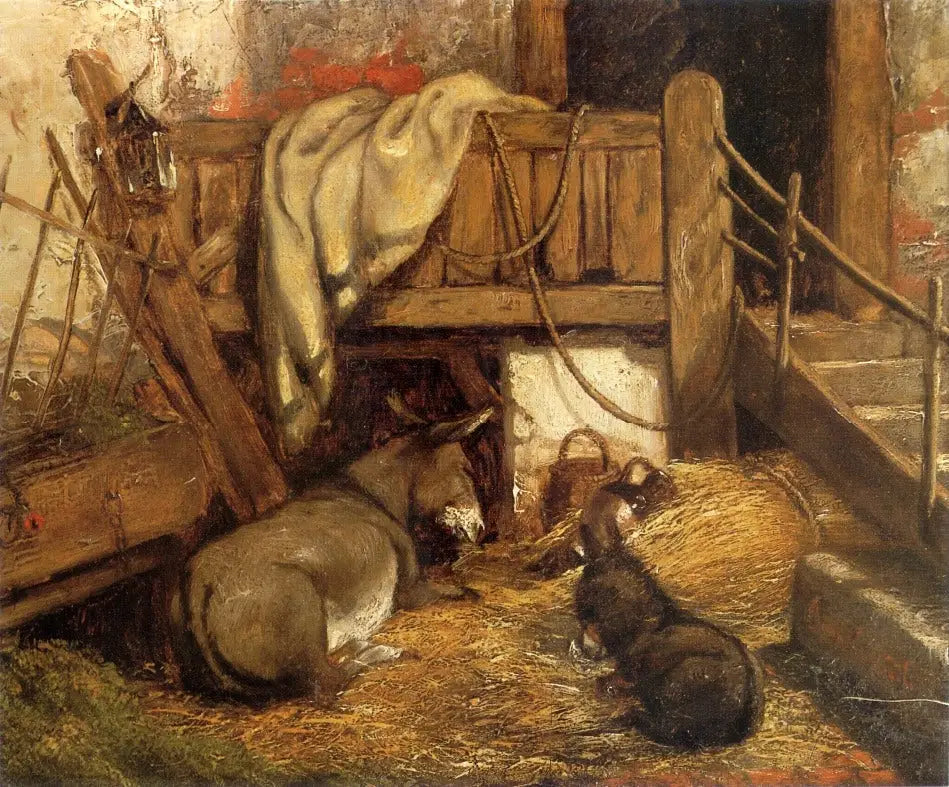 Des ânes dans l’écurie. - John Constable - Alpha Reproduction