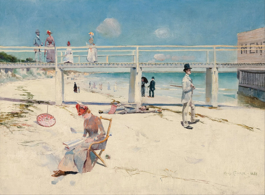 วันหยุดพักผ่อนที่ Mentone - Charles Conder
