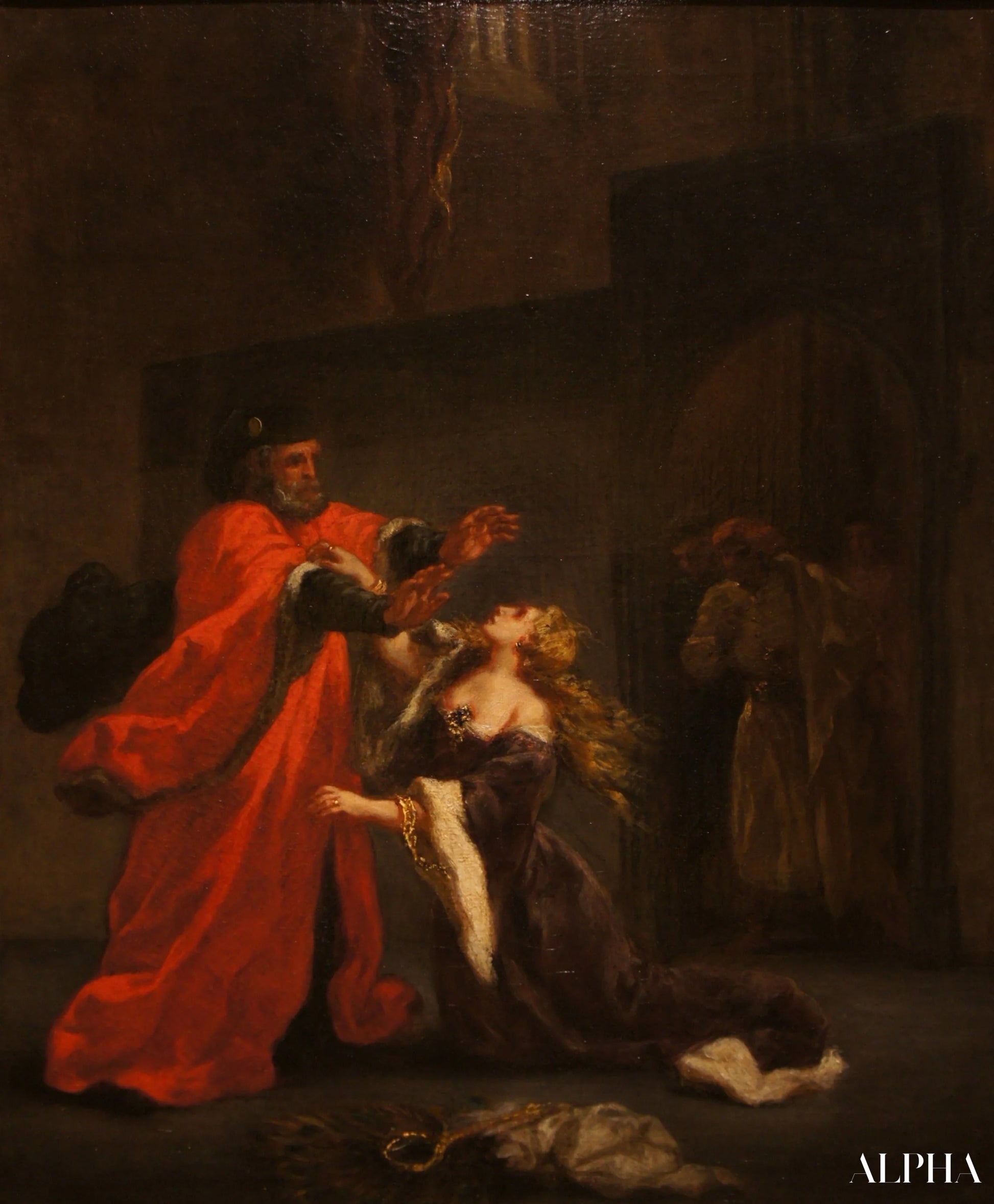 Desdémone maudite par son père - Eugène Delacroix - Reproductions de tableaux et peintures haut de gamme