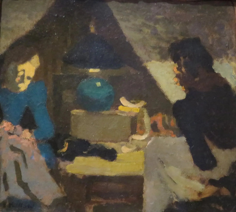 ช่างตัดเสื้อสองคนใต้โคมไฟ - Édouard Vuillard