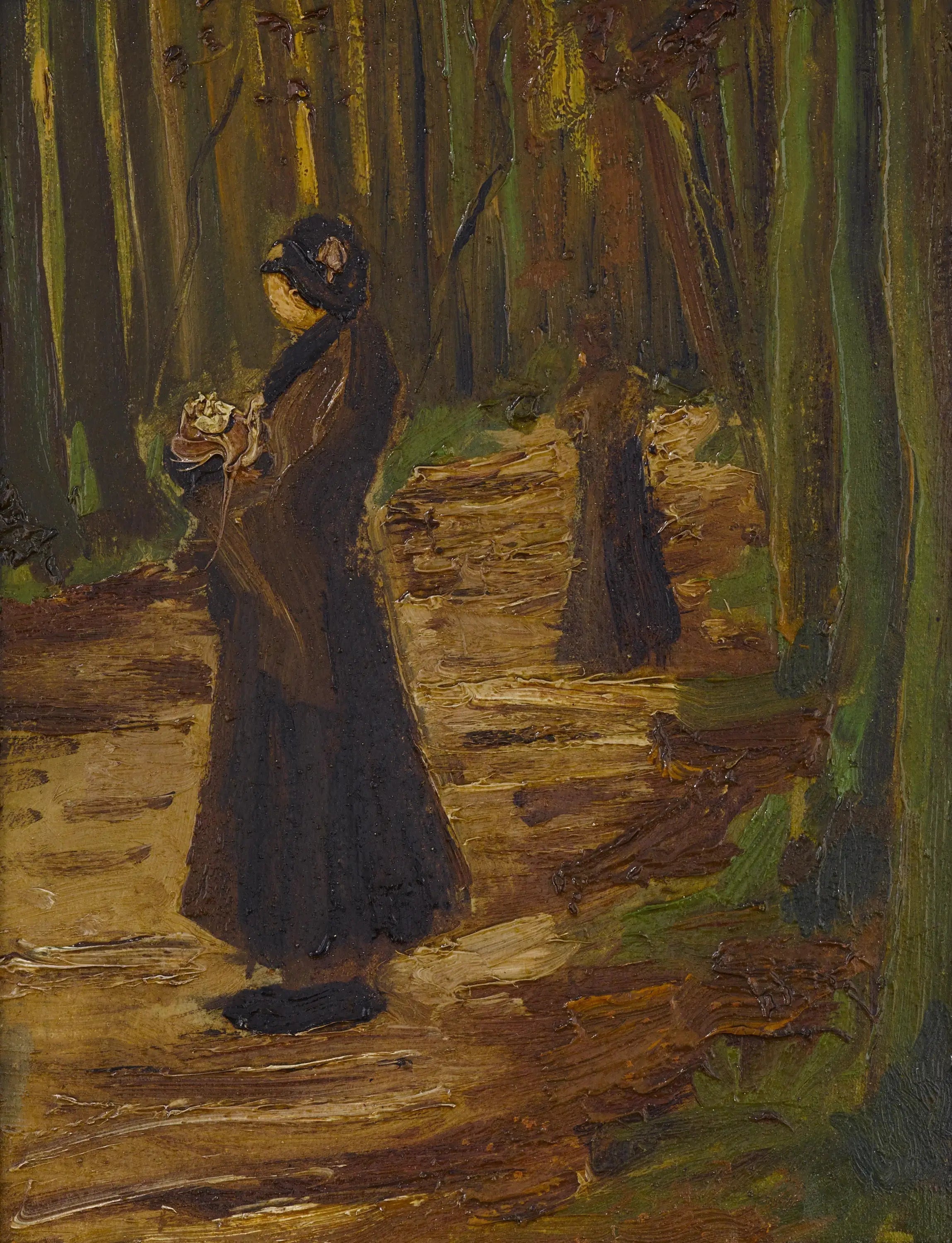 Deux femmes dans les bois - Vincent van Gogh image 1 copie peinte à la main à l’huile