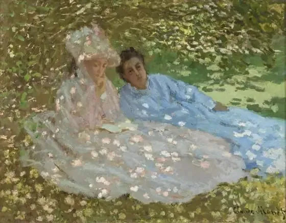 ผู้หญิงสองคนในสวน - Claude Monet