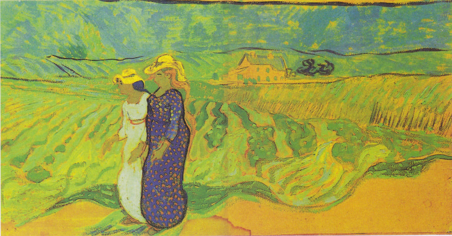 สองสตรีผ่านทุ่ง - Vincent van Gogh