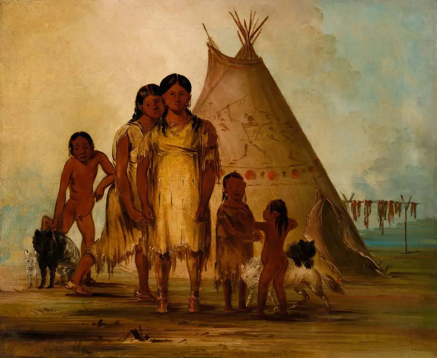 สองสาวคอมันเช่ - จอร์จ แคทลิน
