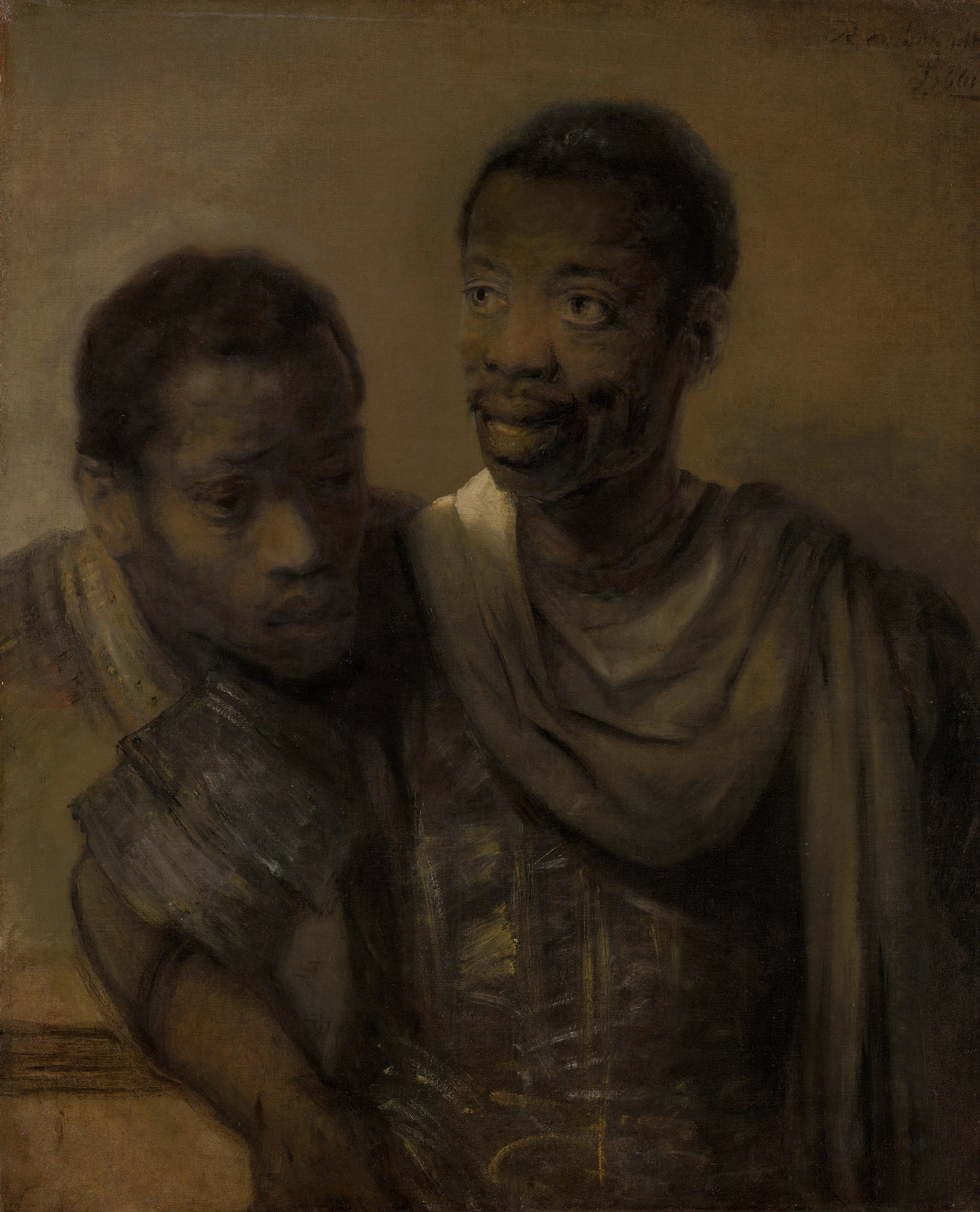 Deux hommes africains — Rembrandt, 1661, Mauritshuis de La Haye