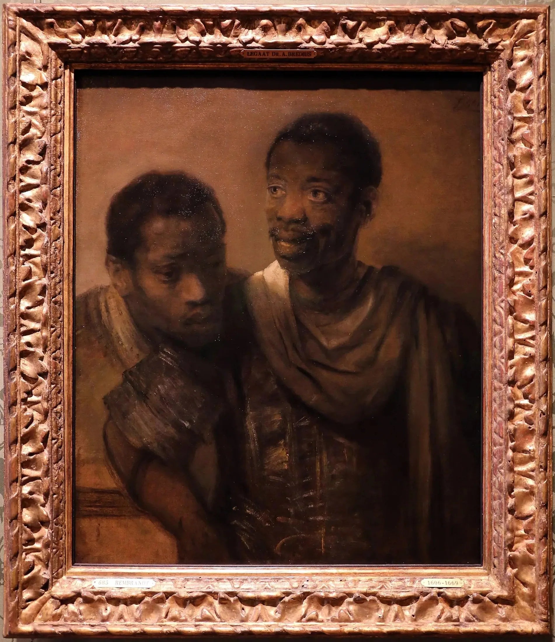 Deux noirs - Rembrandt image 2 tableau peint à l’huile sur toile