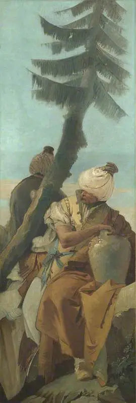 Deux Orientaux assis sous un arbre - Giovanni Battista Tiepolo - Alpha Reproduction
