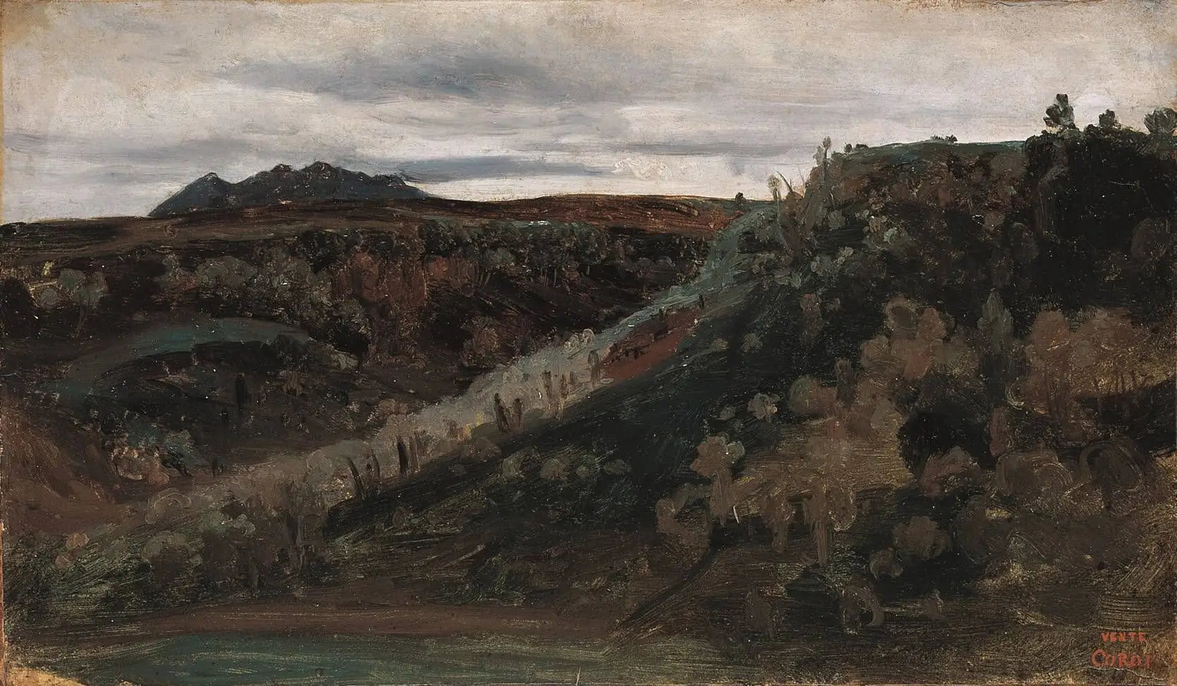 Die Campagna bei Rom - Jean-Baptiste Camille Corot image 2 reproduction d’œuvre d’art à l’huile