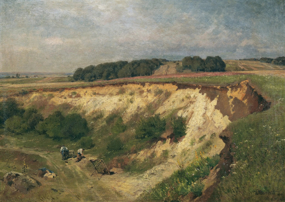 Die Sandgrube - Hugo Darnaut image 1 tableau peint à l’huile sur toile