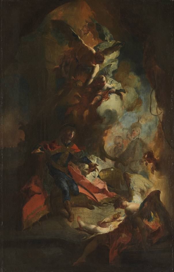 Die Überbringung der Königskrone an den hl. Stephan von Ungarn - Franz Anton Maulbertsch image 1 reproduction artisanale de tableau