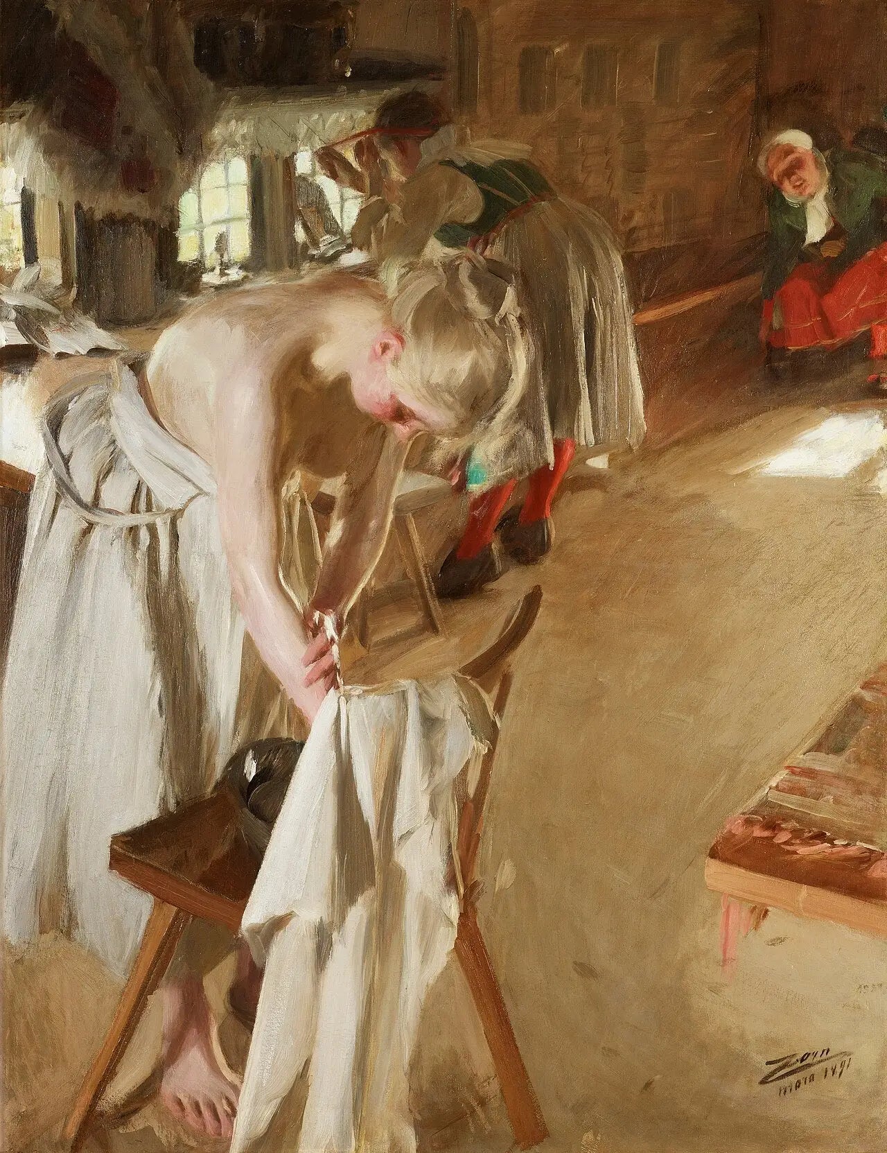 dimanche matin - Anders Zorn - Alpha Reproduction